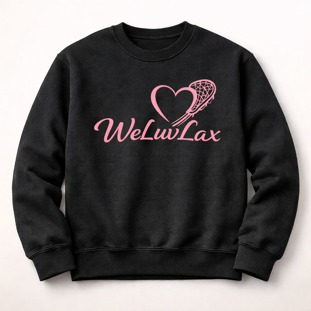 Black full logo crewneck