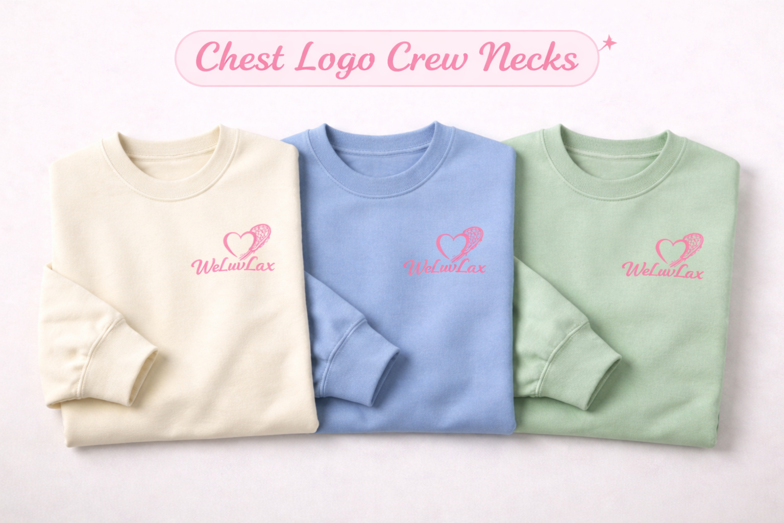 Chest logo crew neck group